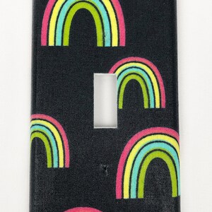 Rainbows Light Switch Plate Cover / Outlet Cover / Bedroom / Home Decor / Baby Shower Gift / Nursery Decor / Kid&#39;s Room / Colorful / Dream