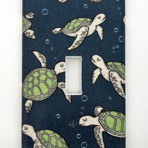 Schildkröten Lichtschalter Platte Abdeckung / Steckdose Abdeckung / Schlafzimmer / Wohnkultur / Baby Geschenk / Kinderzimmer Dekor / Kinderzimmer / Ozean / Tiere