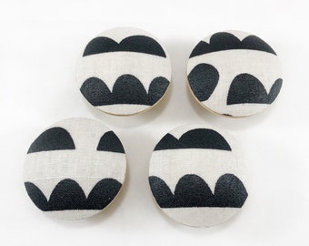 Abstract Cloud Wooden Drawer Knob Pulls - Set of 4