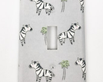 Zebras Light Switch Plate Cover / Outlet Cover / Bedroom / Home Decor / Baby Shower Gift / Nursery Decor / Kid's Room / Safari / Animals