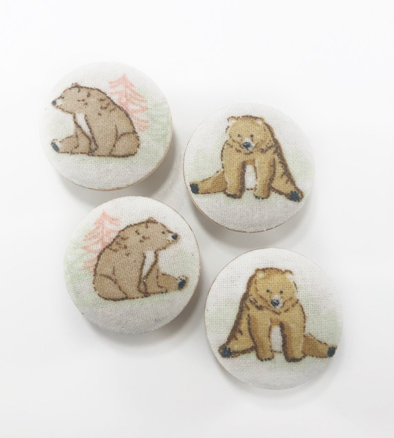 Little Bears Drawer Knob Pulls Set of 4 / Nursery / Etsy