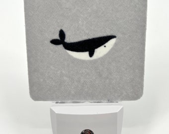 Whale Night Light / House Warming / Gift Idea / Bedroom / Plug In Night Light / Home Decor / LED / Automatic / Ocean / Whales / Animals