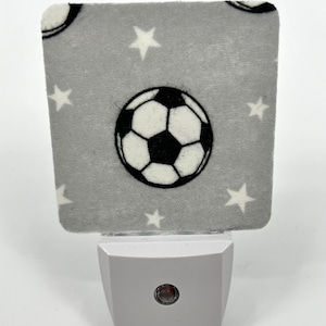 Soccer Night Light / House Warming / Gift Idea / Bedroom / Plug In Night Light / Home Decor / LED / Automatic / Sport / Ball / Game / Field