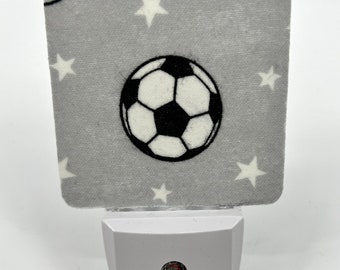 Soccer Night Light / House Warming / Gift Idea / Bedroom / Plug In Night Light / Home Decor / LED / Automatic / Sport / Ball / Game / Field