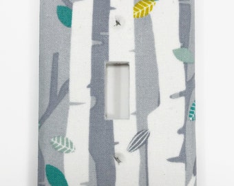 Aspen Trees Light Switch Plate Cover / Outlet Cover / Bedroom / Home Decor / Baby Shower Gift / Nursery Decor / Kid's Room / Birch / Forest