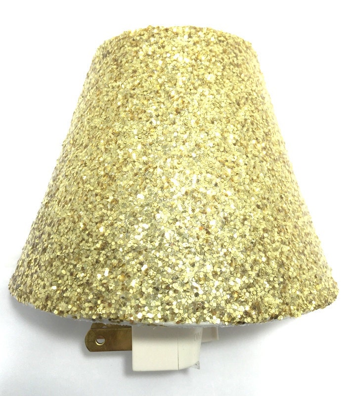 Gold Glitter Plug In Night Light / Glamorous / Shower Gift / Etsy