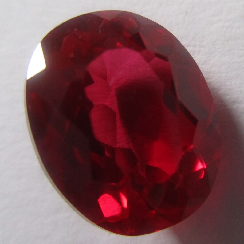 RUBY CORUNDUM STUNNING Laboratory Grown Specimen 6.12Ct Etsy