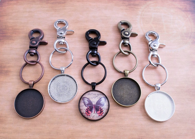 10 Kits DIY Key Chain Pendant kits 10 Heavy Duty Steel Etsy