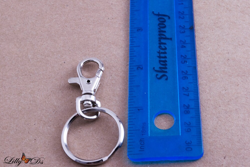 8 Economical Swivel Hook Keychain With Key Rings Includes Etsy