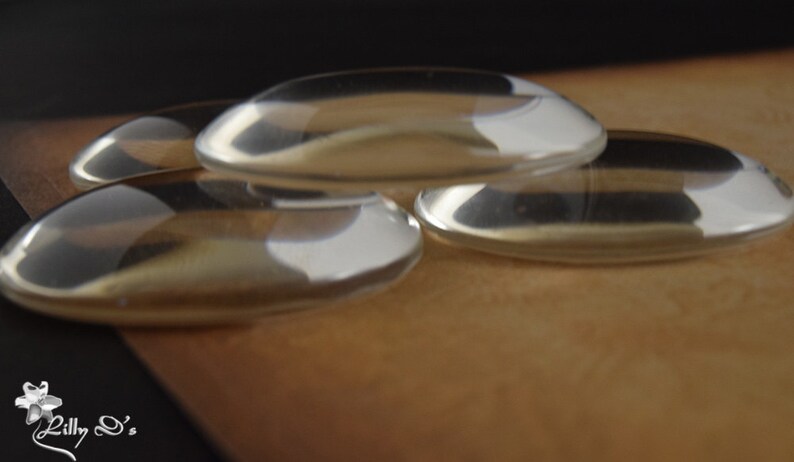Crystal Clear Glass Cabochon Tiles Jewelry Supplies Cabochon 25-1.5 Inch 38mm Round Glass Cabochon 38mm Large Glass Cabochon