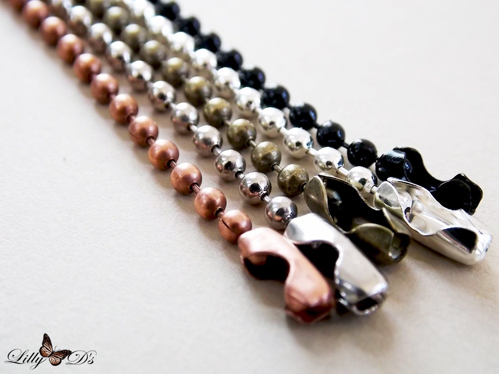 25 Amazing 2.4mm Colored Ball Chain Superior Chain with Etsy