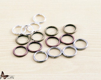 Metal anillo en D Split Jump Ring hallazgos Hebillas Para Correas 25mm 2-Colores 
