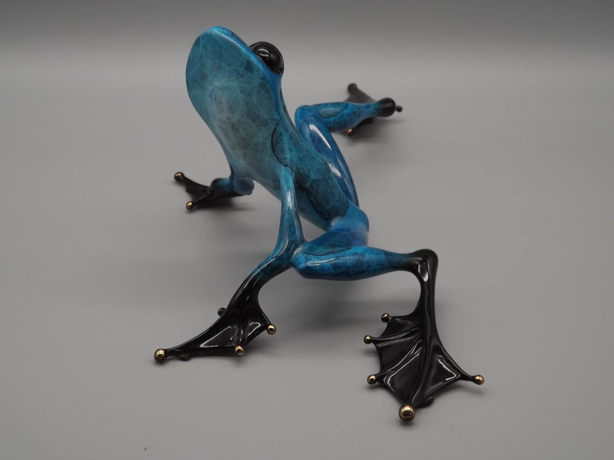 Vintage Frogman Bronze Frog Figurine: Tim Cotterill 