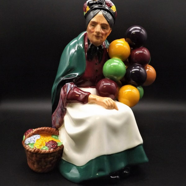 Royal Doulton Old Woman Figurine Etsy