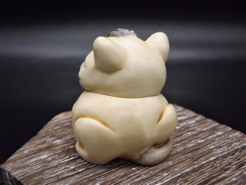 Excellent condition! Harmony Kingdom Pot Bellys Cat Mouser Feline Treasure Jest Figurine