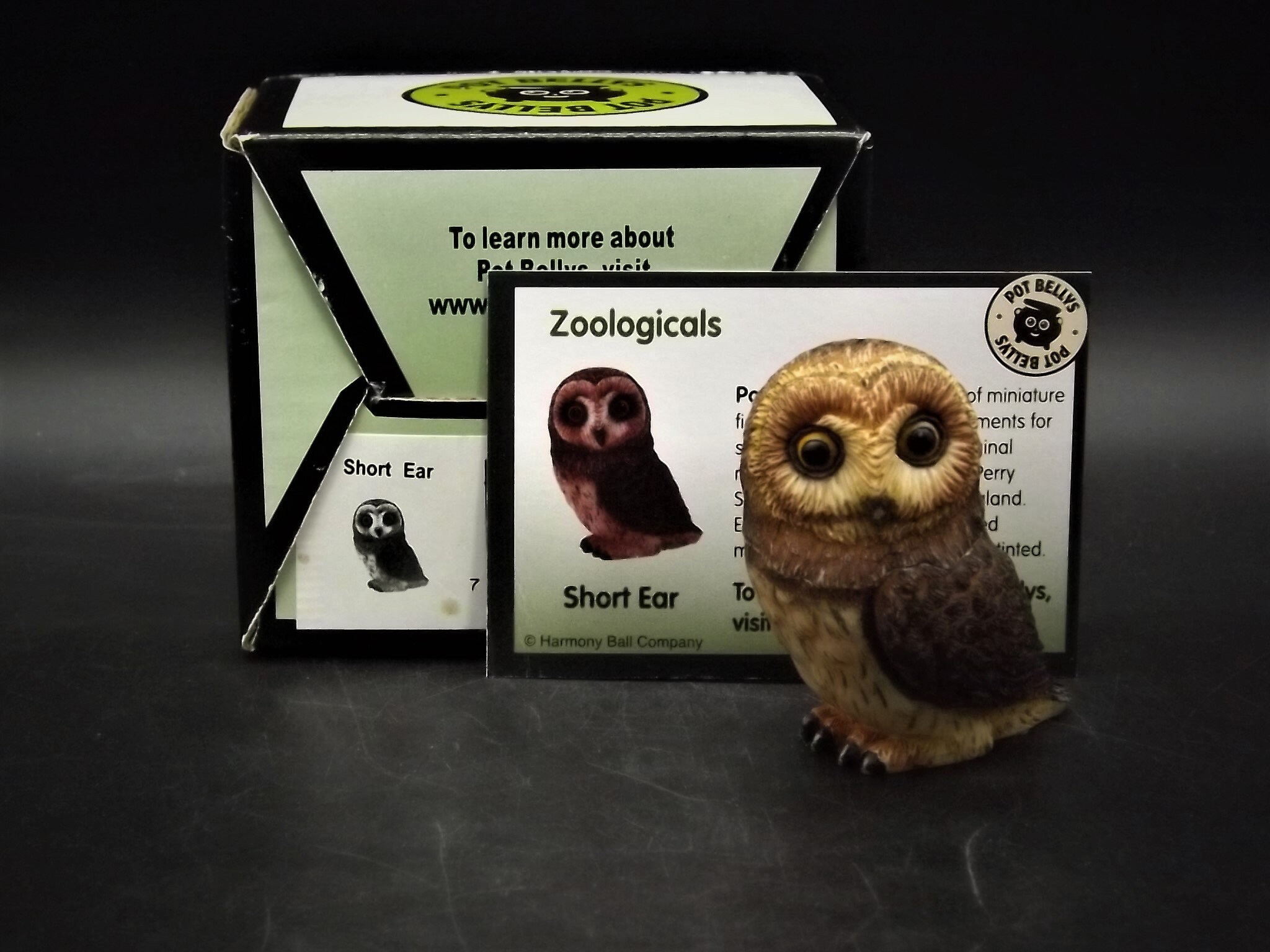 Harmony Kingdom Pot Bellys "Short Ear" Owl Figurine with original box and COA. Excellent c