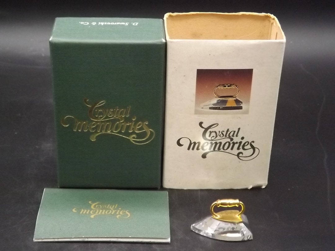 Vintage Swarovski Crystal Memories Iron Figurine. Excellent 