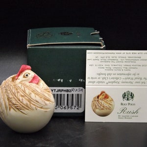 Harmony Kingdom Roly Poly "Rush" Rooster Figurine - Retired