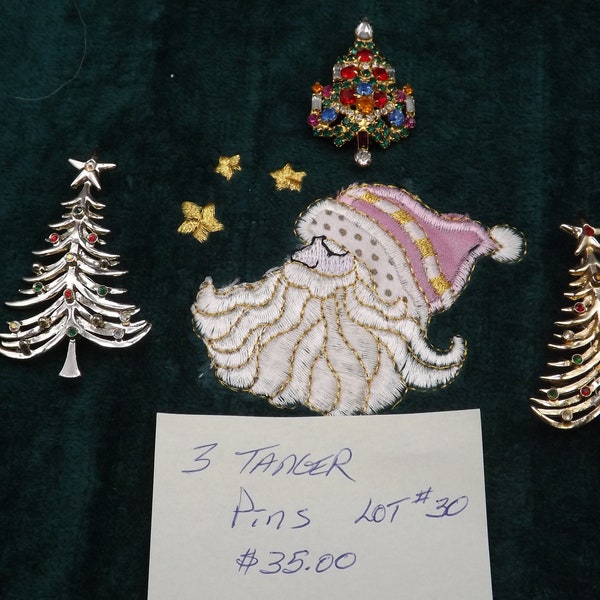 Sale! Multi Listing of Christmas Tree Pins, Tanger and Hollycraft Most from the 1950's Excellent condition. Each lot only 10 dollars!