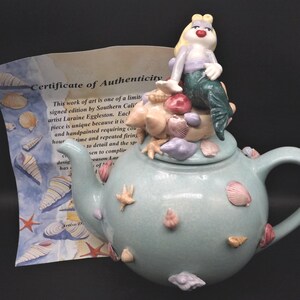 Laraine Eggleston Bugs Bunny Mermaid Teapot: Limited Edition 128/300