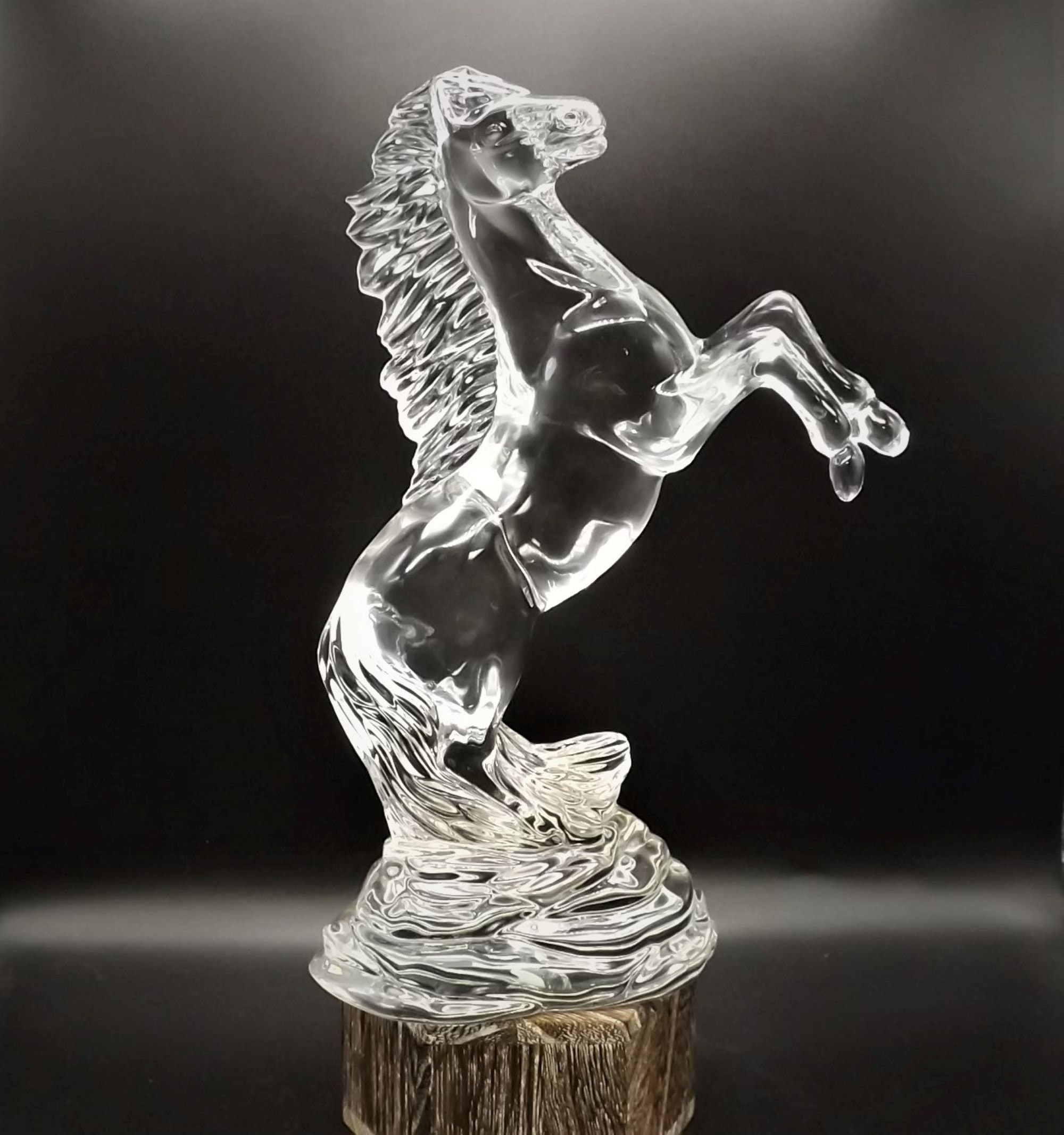 Closeout Sale! Vintage Waterford 24% Lead Crystal Rearing Horse