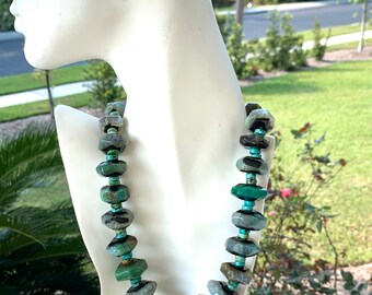 Victoria Bamboo Agate Bead Bronze Chain Short Necklace