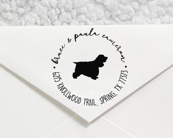 Personalized Dog Address Stamp, Custom Dog Breed Address Stamp, Envelope Addressing, Housewarming Gift, Pet Gift for Dog Lovers,Dog Gift,Mom