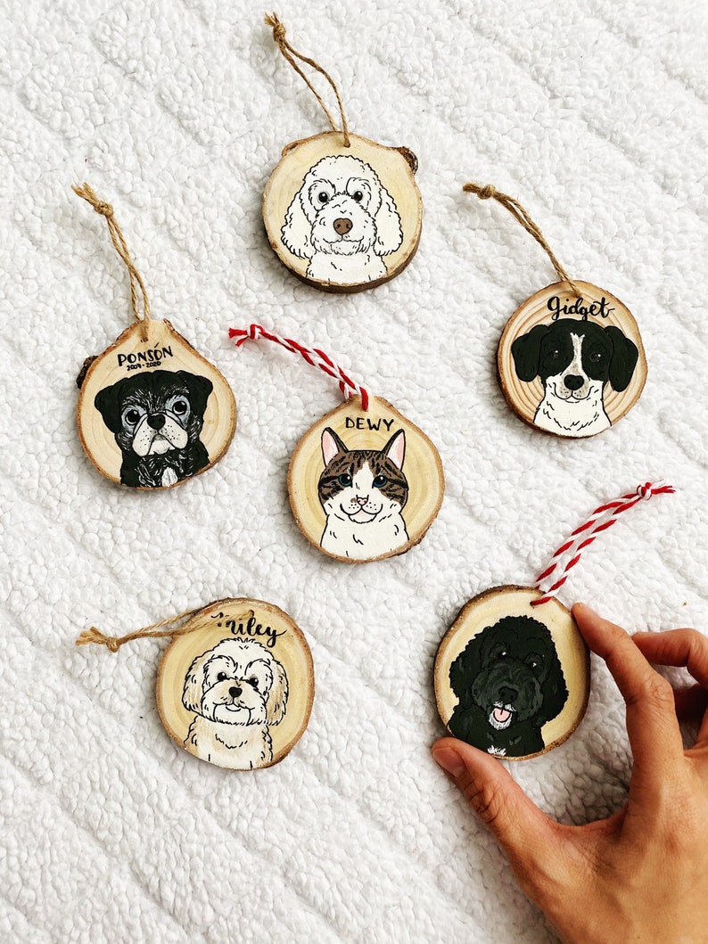 Christmas ornament,Custom Family Portrait Ornament,Custom Ornament,Wood Ornament,Personalized Gift,Custom Cartoon,Ornament image 6