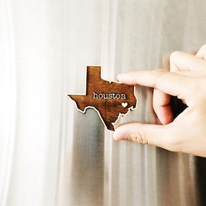 Personalized Magnet,State Magnet,Wood Magnet,Home State Magnet,State Pride Magnet,Housewarming Gift,Texas Magnet,California Magnet,New House