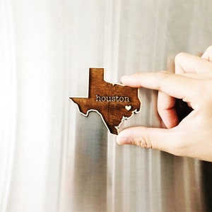 Personalized Magnet,State Magnet,Wood Magnet,Home State Magnet,State Pride Magnet,Housewarming Gift,Texas Magnet,California Magnet,New House