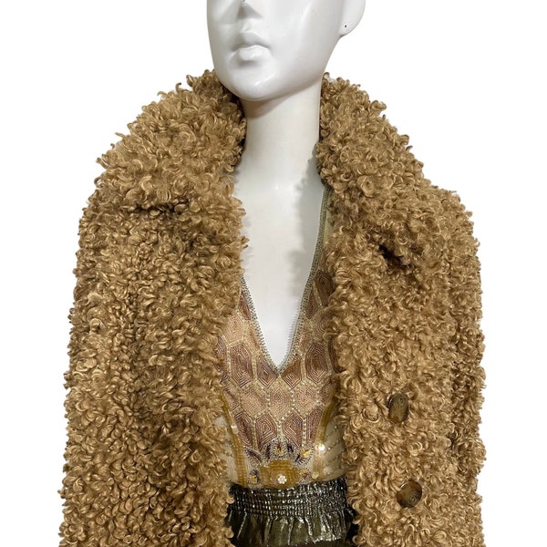 Vintage faux fur short coat 1970s