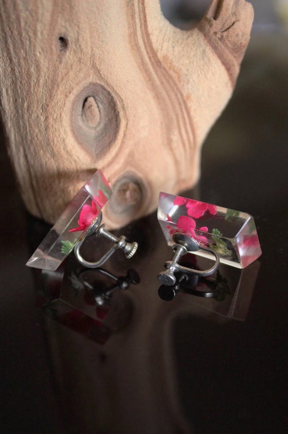 USA VINTAGE CLEAR いやらしく STONE DESIGN EAR CLIPS/アメリカ
