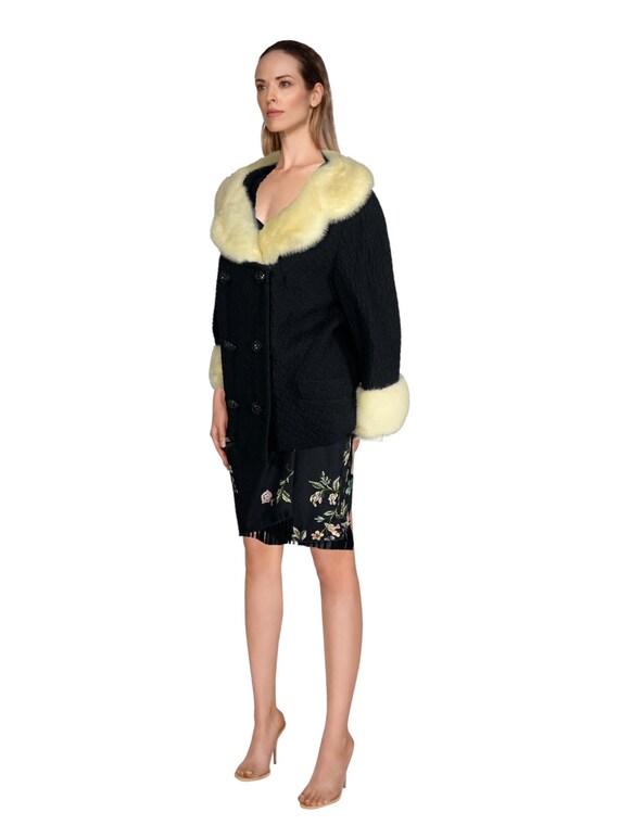 Vintage faux fur short coat 1970s - image 2