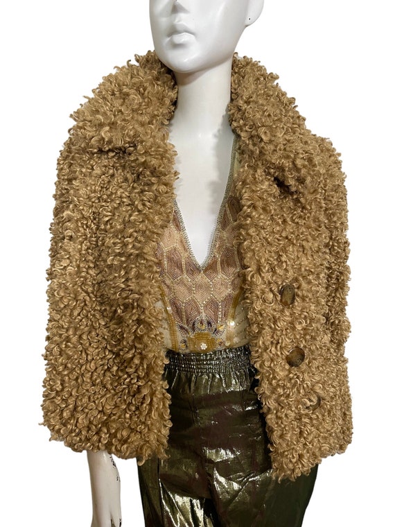 Vintage faux fur short coat 1970s