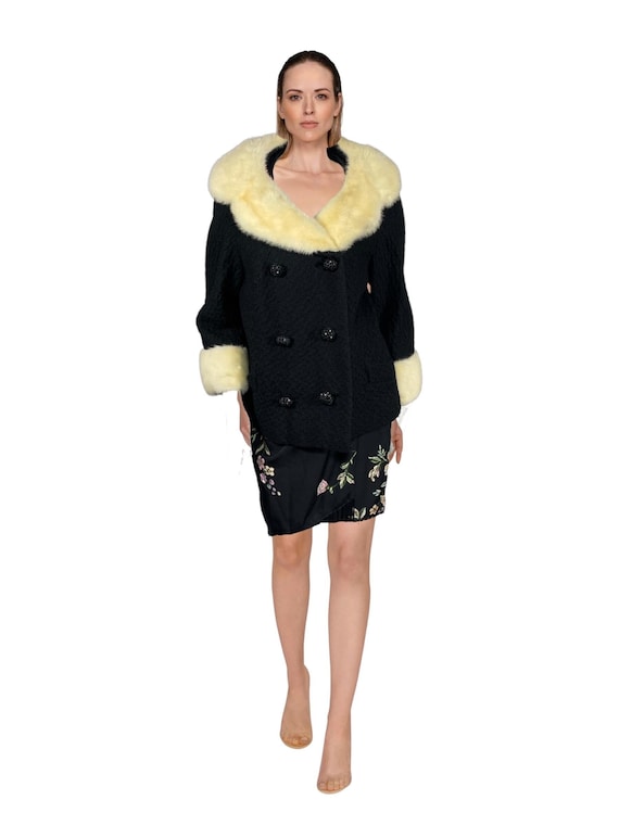 Vintage faux fur short coat 1970s - image 1