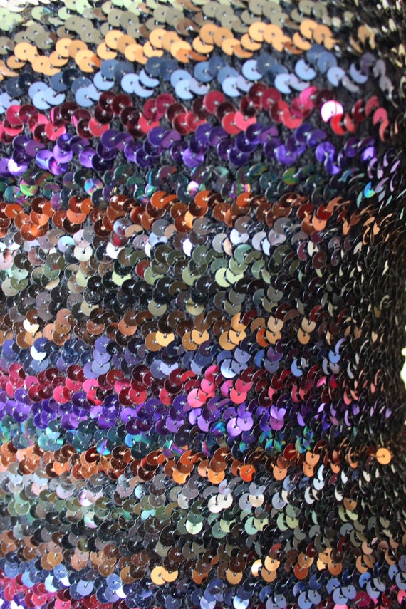 Tube top, sequin, vintage. disco, 1980s. Rainbow,… - image 3