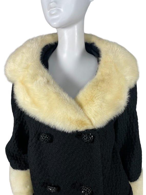 Vintage faux fur short coat 1970s - image 6