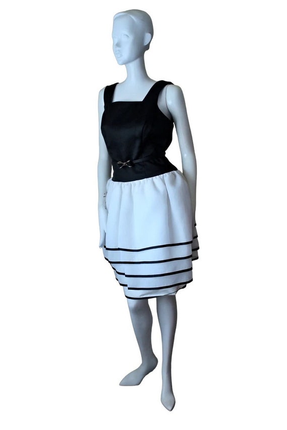 knee length dresses for ladies Storia Pastel Color Striped Midi Dress – Girl Intuitive main image 0