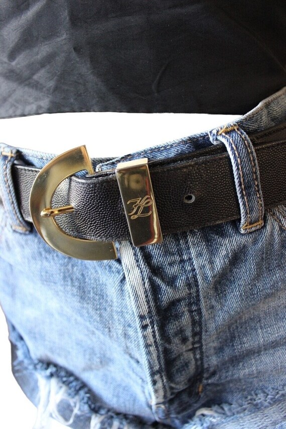 Karl Lagerfeld signature brand vintage belt