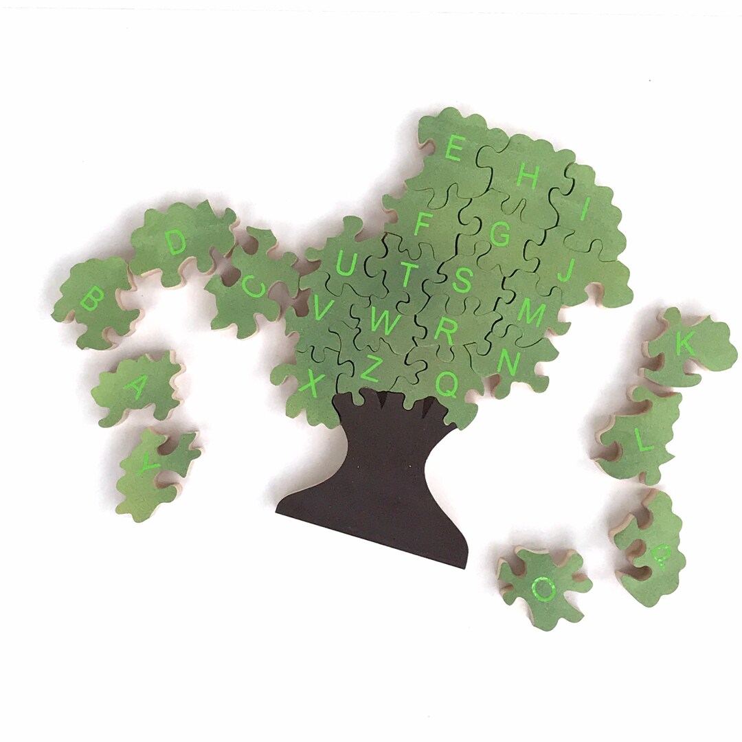 ABC Tree Puzzle - Etsy