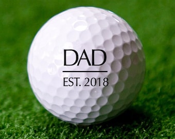 Personalized Golf Ball For Dad, New Dad, Pregnancy Announcement Reveal, Christmas Gifts for Dads