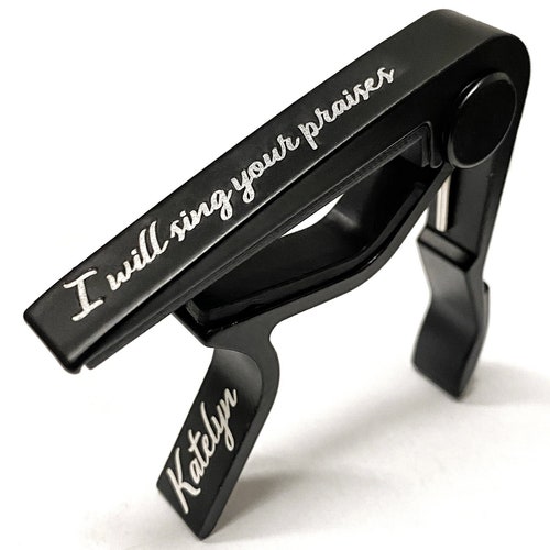 Personalized Guitar Capo Custom Text Engraving Guitarist Etsy