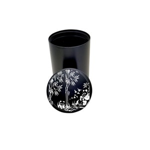 Sealed and Smell-Proof, Airplane grade Aluminum Herb Stash Container for Herbs, Spices, and Tobacco Wild life of Panda Family  363