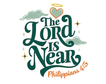 Jesus Saves | Christian Sticker | Faith-Based Vinyl Decal for car water bottle laptop, The Lord is near verse, Psalm 145:18