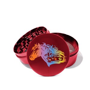 Wild horse mountain Dear 4 Piece Metal Herb Grinder With FREE laser engraved Personalize the back of the grinder with your own message