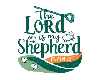 Jesus Saves | Christian Sticker | Faith-Based Vinyl Decal for car water bottle laptop, The lord Shepherd Psalm 23:1