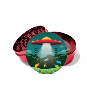 Flower Petals 4 Piece Metal Herb Grinder With FREE laser engraved Personalize the back of the grinder with your own message.0387