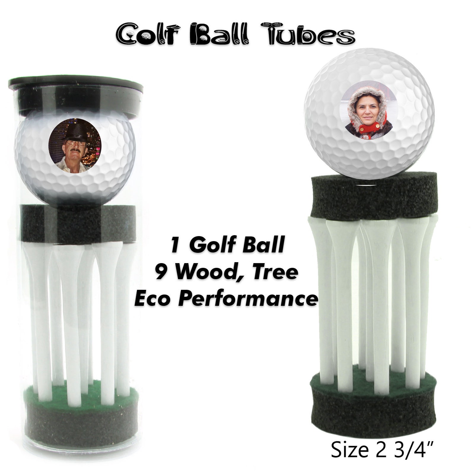 Custom Photo Golf Ball Set Set of Three Personalized Golf Etsy