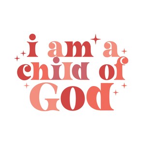 Jesus Saves | Christian Sticker | Faith-Based Vinyl Decal for car water bottle laptop, I am child of God bible verse. 1 John 3:1