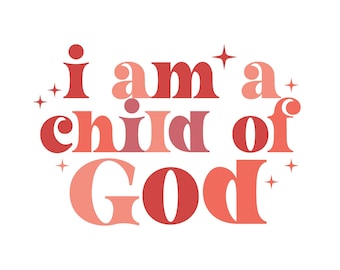 Jesus Saves | Christian Sticker | Faith-Based Vinyl Decal for car water bottle laptop, I am child of God bible verse. 1 John 3:1